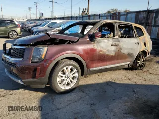 2022 Kia Telluride LX with VIN 5XYP24HC3NG205490, listed as a Copart auction lot 75028644 with Not Provided miles and Salvage Title. Bid and sale history available at carsss.com. Image 1.