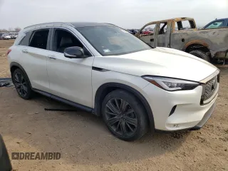2020 Infiniti QX50 LUXE with VIN 3PCAJ5M37LF120726, listed as a Copart auction lot 45239163 with 26,185 mi miles. Bid and sale history available at carsss.com. Image 4.