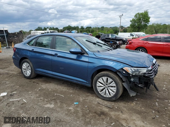 2019 Volkswagen Jetta S with VIN 3VWC57BU2KM214508, listed as a Copart auction lot 57969995 with 30,717 mi miles and Salvage title. Bid and sale history available at DreamBid. Image 4.