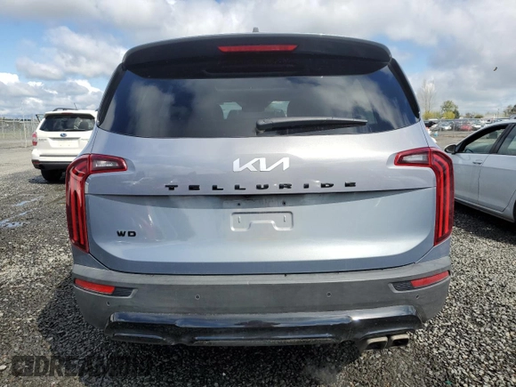 2022 Kia Telluride SX with VIN 5XYP5DHC4NG244998, listed as a Copart auction lot 51288205 with 39,638 mi miles and Salvage Title. Bid and sale history available at carsss.com. Image 6.