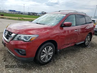 2018 Nissan Pathfinder SL z VIN 5N1DR2MM3JC615489, wystawiony jako Copart lot #54064775 z przebiegiem 71 729 mil mil oraz Szkoda całkowita • Salvage title. Historia ofert i sprzedaży dostępna na DreamBid. Obrazek 1.