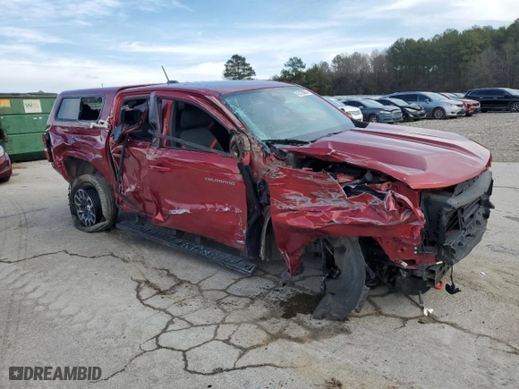 2023 Chevrolet Colorado 4WD Z71 with VIN 1GCPTDEK4P1213092, listed as a Copart auction lot 43125985 with 56,641 mi miles and Salvage Title. Bid and sale history available at carsss.com. Image 4.