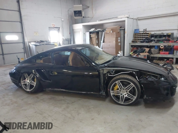 2007 Porsche 911 Turbo with VIN WP0AD29927S784945, listed as a IAAI auction lot 41653014 with 52,319 mi miles. Bid and sale history available at carsss.com. Image 14.