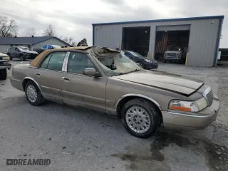 2004 Mercury Grand Marquis GS with VIN 2MEFM74W24X608341, listed as a Copart auction lot 50157785 with 113,162 mi miles and Salvage Title. Bid and sale history available at carsss.com. Image 4.