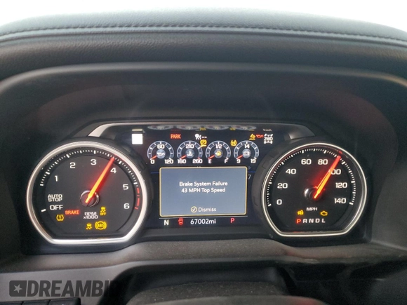 2021 Chevrolet Silverado 1500 LTZ with VIN 1GCUYGET6MZ232691, listed as a Copart auction lot 75749074 with 67,002 mi miles and Salvage Title. Bid and sale history available at DreamBid. Image 9.