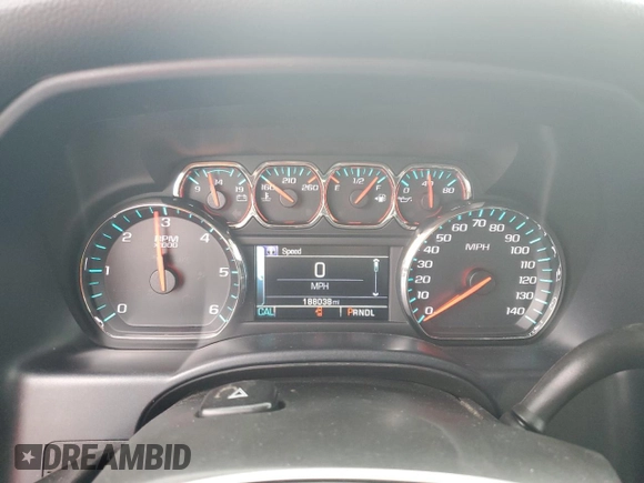 2017 Chevrolet Silverado 1500 LT with VIN 1GCPCREC7HF142769, listed as a Copart auction lot 45243175 with 188,038 mi miles and Salvage Title. Bid and sale history available at DreamBid. Image 9.