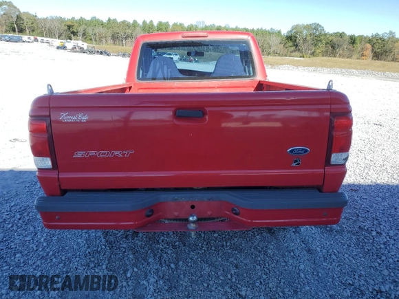 2000 Ford Ranger XL with VIN 1FTYR10V5YPB35200, listed as a Copart auction lot 81781314 with 168,026 mi miles and Salvage Title. Bid and sale history available at carsss.com. Image 6.