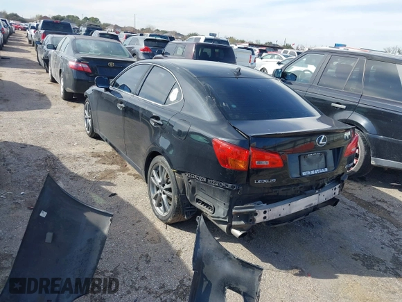 2008 Lexus IS 250 with VIN JTHBK262685085690, listed as a IAAI auction lot 41352917 with 177,055 mi miles and . Bid and sale history available at DreamBid. Image 3.