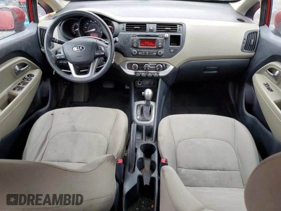2015 Kia Rio LX with VIN KNADM4A38F6507494, listed as a Copart auction lot 72567224 with 93,456 mi miles and Salvage Title. Bid and sale history available at carsss.com. Image 8.