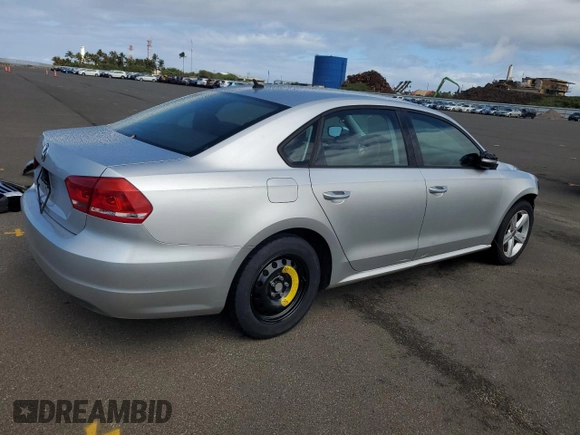 2013 Volkswagen Passat Wolfsburg Edition with VIN 1VWAP7A37DC083820, listed as a Copart auction lot 61404064 with 100,754 mi miles and Salvage title. Bid and sale history available at DreamBid. Image 3.