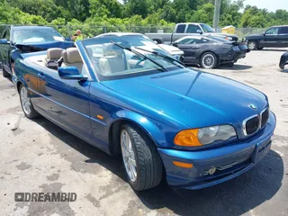 2002 BMW 3 Series 330Ci with VIN WBABS53492JU89023, listed as a IAAI auction lot 42470479 with 107,116 mi miles and . Bid and sale history available at DreamBid. Image 1.