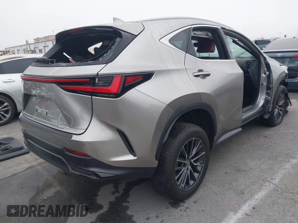2022 Lexus NX 350 Premium with VIN 2T2GGCEZ8NC002364, listed as a IAAI auction lot 41871979 with 8,575 mi miles and . Bid and sale history available at DreamBid. Image 4.