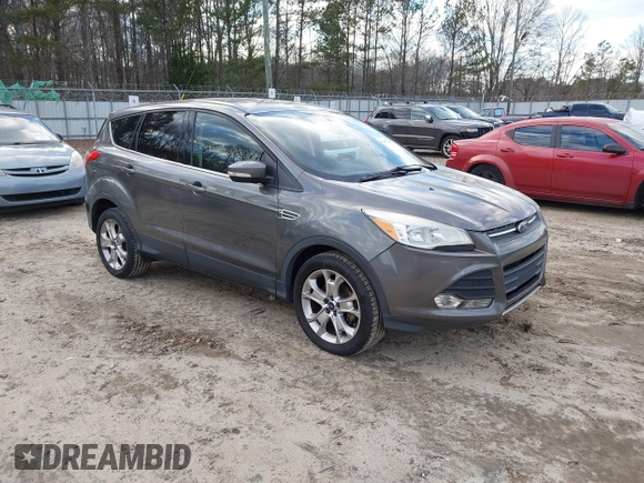 2013 Ford Escape SEL with VIN 1FMCU0HX8DUD68360, listed as a IAAI auction lot 41427968 with 129,067 mi miles. Bid and sale history available at carsss.com. Image 1.