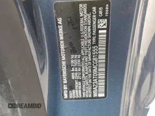 2021 BMW 4 Series 430i with VIN WBA23AT09MCG81555, listed as a Copart auction lot 81284974 with 18,219 mi miles and Salvage title. Bid and sale history available at DreamBid. Image 12.