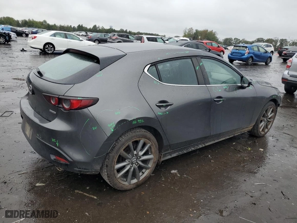 2019 Mazda Mazda3 Hatchback with VIN JM1BPAJM8K1120850, listed as a Copart auction lot 72636294 with 43,792 mi miles and Salvage Title. Bid and sale history available at carsss.com. Image 3.