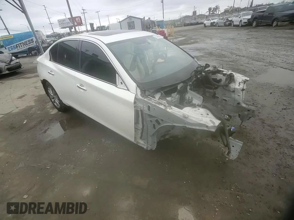 2014 Infiniti Q50 Premium with VIN JN1BV7AR9EM689488, listed as a Copart auction lot 51466605 with Not Provided miles and Salvage Title. Bid and sale history available at DreamBid. Image 10.