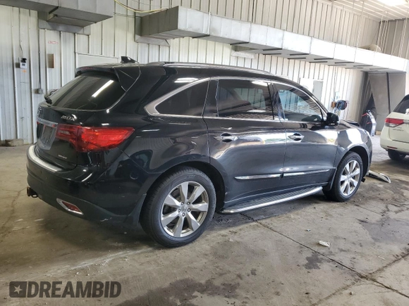 2014 Acura MDX Advance with VIN 5FRYD4H83EB037558, listed as a Copart auction lot 60697445 with 178,649 mi miles and Non repairable. Bid and sale history available at DreamBid. Image 3.