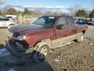 2003 Chevrolet Silverado 1500 with VIN 2GCEK19TX31176341, listed as a Copart auction lot 46168775 with 233,185 mi miles and Salvage Title. Bid and sale history available at carsss.com. Image 1.