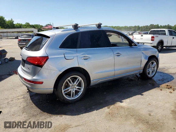 2015 Audi Q5 Premium Plus with VIN WA1LFAFPXFA139586, listed as a Copart auction lot 57821705 with 109,994 mi miles and Salvage title. Bid and sale history available at DreamBid. Image 3.
