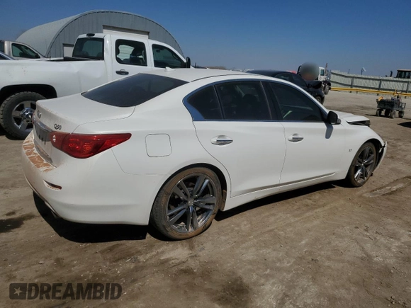 2015 Infiniti Q50 Premium with VIN JN1BV7AP4FM352906, listed as a Copart auction lot 50813885 with Not provided miles and Clean title. Bid and sale history available at DreamBid. Image 3.