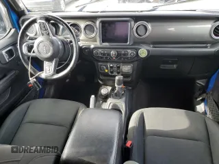 2021 Jeep Wrangler Unlimited Sahara High Altitude with VIN 1C4HJXEM3MW770622, listed as a Copart auction lot 76144874 with 71,886 mi miles and Salvage title. Bid and sale history available at DreamBid. Image 8.