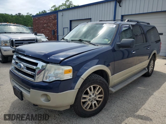 2009 Ford Expedition Max Eddie Bauer with VIN 1FMFK18539EB06710, listed as a Copart auction lot 54005915 with 185,375 mi miles and Salvage Title. Bid and sale history available at DreamBid. Image 1.
