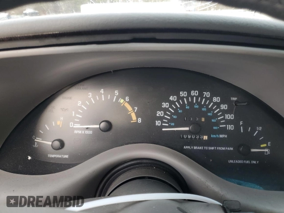1995 Buick Regal Custom with VIN 2G4WB52L3S1459051, listed as a Copart auction lot 85779714 with 109,033 mi miles and Salvage title. Bid and sale history available at DreamBid. Image 9.