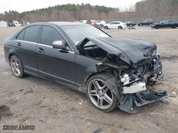 2009 Mercedes-Benz C-Class 3.0L Sport with VIN WDDGF54X59R050814, listed as a IAAI auction lot 41354847 with 144,945 mi miles. Bid and sale history available at carsss.com. Image 1.