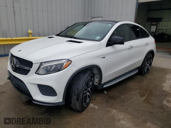 2019 Mercedes-Benz GLE 43 AMG with VIN 4JGED6EB7KA153944, listed as a Copart auction lot 50173945 with 118,802 mi miles and Salvage title. Bid and sale history available at DreamBid. Image 1.