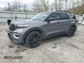 2022 Ford Explorer ST z VIN 1FM5K8GCXNGA74826, wystawiony jako Copart lot #53357965 z przebiegiem 53 121 mil mil oraz Szkoda całkowita • Salvage title. Historia ofert i sprzedaży dostępna na DreamBid. Obrazek 1.