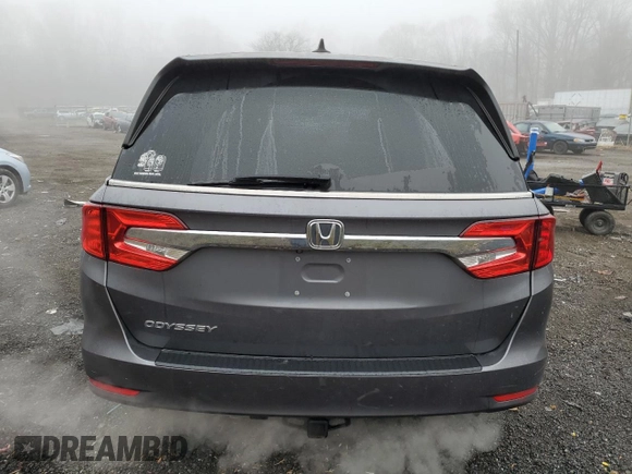 2018 Honda Odyssey EX-L with VIN 5FNRL6H77JB090625, listed as a Copart auction lot 84231104 with 92,413 mi miles and Salvage Title. Bid and sale history available at carsss.com. Image 6.