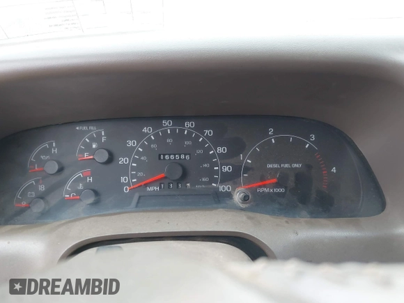 1999 Ford Super Duty F-250 XL with VIN 1FTNX21F1XED40173, listed as a IAAI auction lot 41712778 with 166,586 mi miles. Bid and sale history available at carsss.com. Image 7.