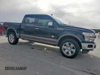 2020 Ford F-150 XL with VIN 1FTEW1E47LFC04396, listed as a Copart auction lot 48570105 with 97,411 mi miles and Salvage Title. Bid and sale history available at DreamBid. Image 4.