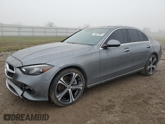 2024 Mercedes-Benz C 300 with VIN W1KAF4GB3RR183748, listed as a Copart auction lot 46679855 with Not Provided miles and Salvage Title. Bid and sale history available at carsss.com. Image 1.