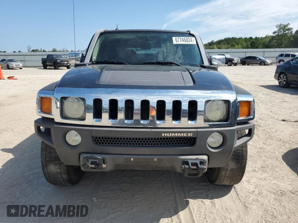 2007 Hummer H3 SUV with VIN 5GTDN13E078229136, listed as a Copart auction lot 67746824 with 169,872 mi miles and Clean Title. Bid and sale history available at carsss.com. Image 5.