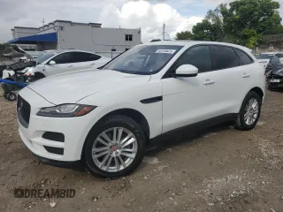 2017 Jaguar F-Pace 35t Prestige with VIN SADCK2BVXHA896703, listed as a Copart auction lot 45703625 with 58,480 mi miles and Salvage Title. Bid and sale history available at DreamBid. Image 1.