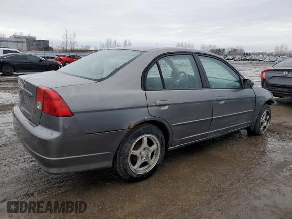 2004 Honda Civic LX with VIN 2HGES16614H939128, listed as a Copart auction lot 46576465 with 187,153 mi miles and Clean Title. Bid and sale history available at DreamBid. Image 3.
