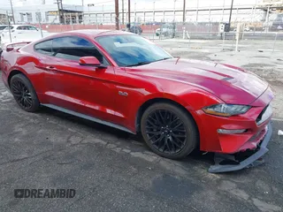 2020 Ford Mustang GT with VIN 1FA6P8CF0L5127171, listed as a IAAI auction lot 41518066 with 73,002 mi miles. Bid and sale history available at carsss.com. Image 1.