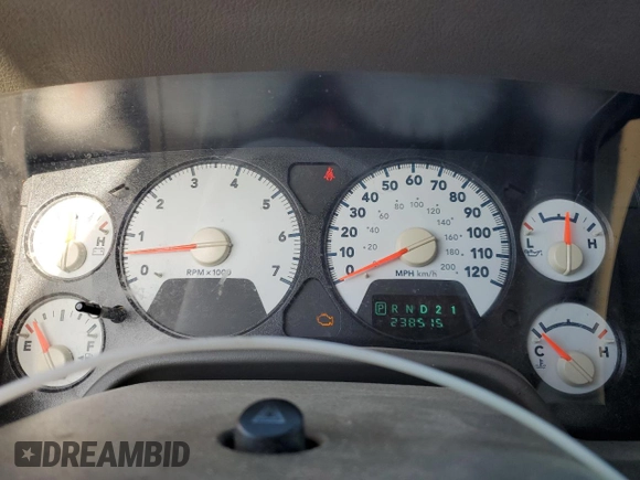 2006 Dodge 1500 SLT with VIN 1D7HA18N86S591896, listed as a Copart auction lot 52446815 with 238,515 mi miles and Salvage Title. Bid and sale history available at carsss.com. Image 9.