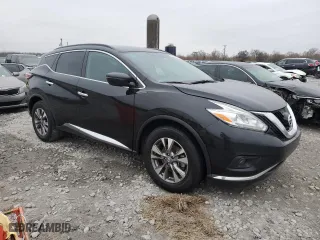 2017 Nissan Murano SL with VIN 5N1AZ2MG4HN199352, listed as a Copart auction lot 86450184 with 106,248 mi miles and Salvage Title. Bid and sale history available at carsss.com. Image 4.