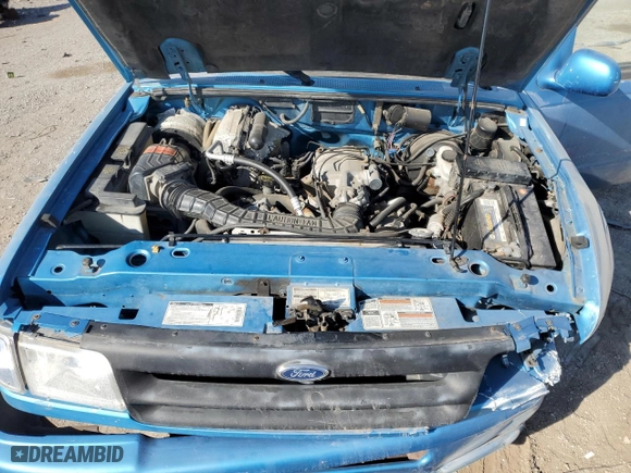 1994 Ford Ranger Splash with VIN 1FTDR15X7RPB18585, listed as a Copart auction lot 46497585 with 245,726 mi miles and Salvage Title. Bid and sale history available at carsss.com. Image 12.