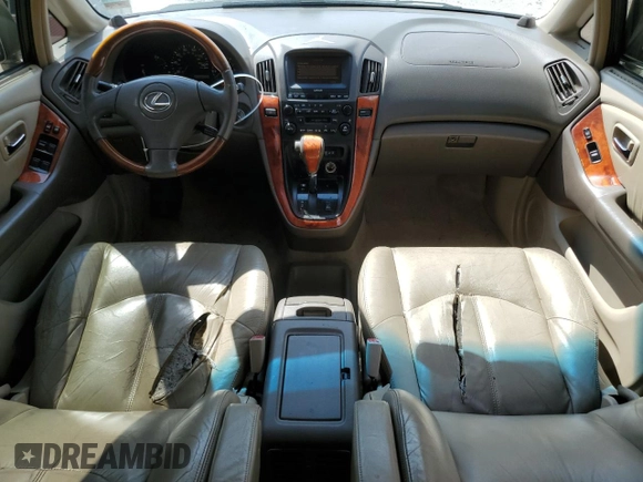 2002 Lexus RX 300 with VIN JTJHF10U520252529, listed as a Copart auction lot 55276465 with 203,254 mi miles and Salvage Title. Bid and sale history available at DreamBid. Image 8.