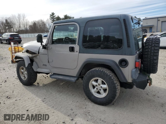 2001 Jeep Wrangler SE with VIN 1J4FA29P81P376340, listed as a Copart auction lot 88975565 with 164,257 mi miles and Clean Title. Bid and sale history available at carsss.com. Image 2.