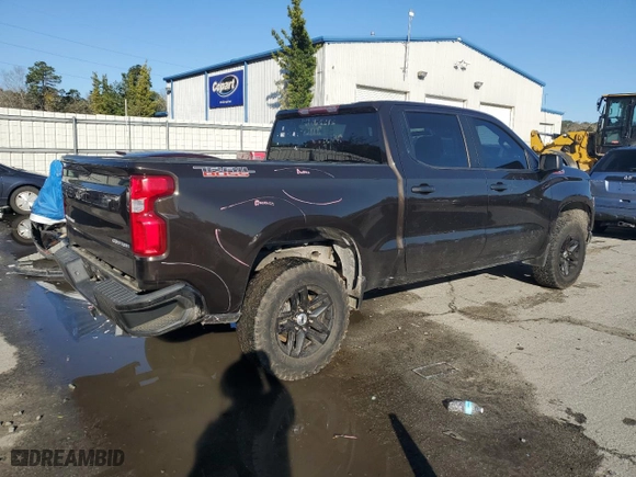 2019 Chevrolet Silverado 1500 Custom Trail Boss with VIN 1GCPYCEF2KZ423098, listed as a Copart auction lot 48358185 with 125,327 mi miles and Salvage Title. Bid and sale history available at carsss.com. Image 3.