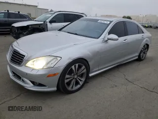 2007 Mercedes-Benz S 550 with VIN WDDNG86X07A136398, listed as a Copart auction lot 85312214 with 111,046 mi miles and Salvage Title. Bid and sale history available at DreamBid. Image 1.