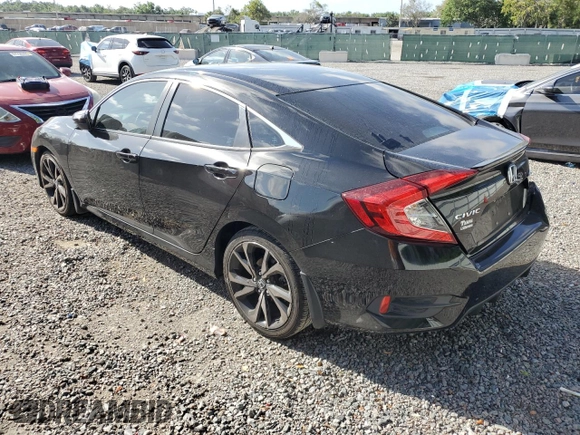 2019 Honda Civic Sport with VIN 2HGFC2F83KH596294, listed as a Copart auction lot 51658795 with 92,145 mi miles and Salvage title. Bid and sale history available at DreamBid. Image 2.