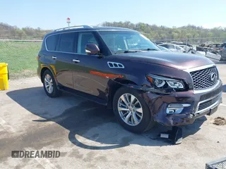 2015 Infiniti QX80 with VIN JN8AZ2NC4F9370790, listed as a IAAI auction lot 41985910 with 125,615 mi miles. Bid and sale history available at carsss.com. Image 1.