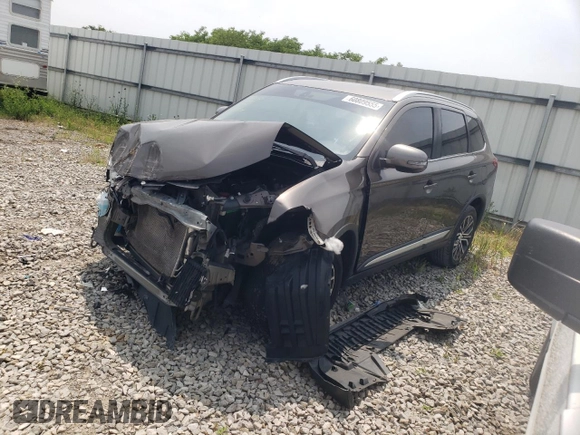 2017 Mitsubishi Outlander SE with VIN JA4AD3A39HZ049072, listed as a Copart auction lot 60809555 with 129,597 mi miles and Salvage title. Bid and sale history available at DreamBid. Image 1.