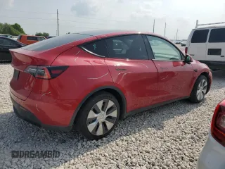 2021 Tesla Model Y Standard Range with VIN 5YJYGDED5MF116562, listed as a Copart auction lot 51211535 with 68,549 mi miles and Salvage Title. Bid and sale history available at DreamBid. Image 3.