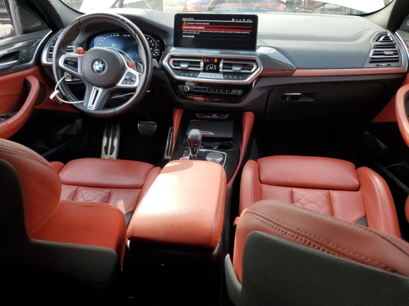 2023 BMW X4 M with VIN 5YM23EC00P9S11365, listed as a Copart auction lot 51417765 with 15,151 mi miles and Non Repairable. Bid and sale history available at carsss.com. Image 8.